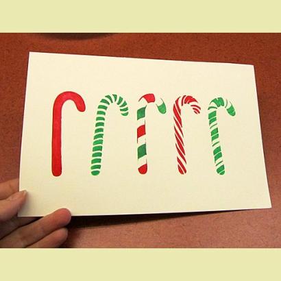 Candy Canes Stencil