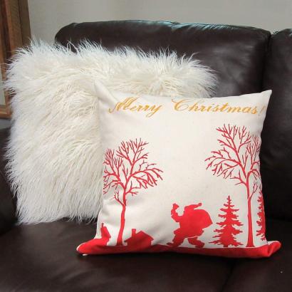 Merry Christmas DIY ACCENT PILLOW STENCIL KIT 