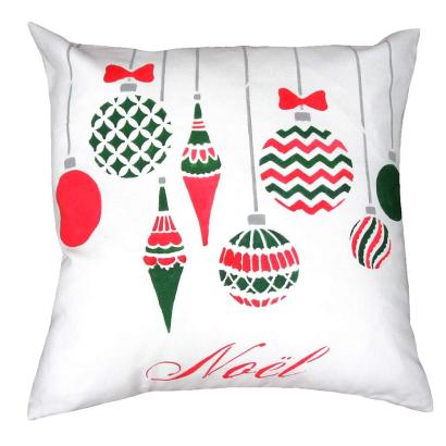 Christmas Ornaments Pillow & Tote Stencil 
