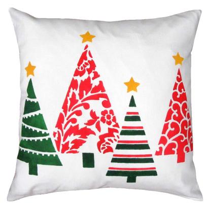 Fancy Christmas Trees Pillow & Tote Stencil