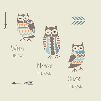 Owls & Arrows Stencil Kit - 6-piece