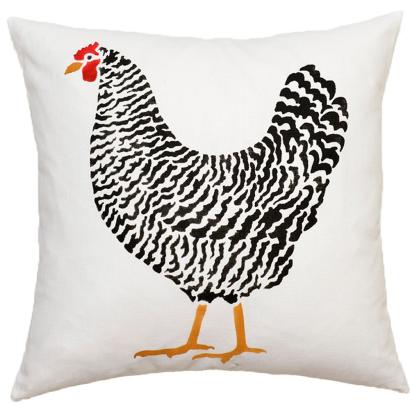 Dominique Chicken Pillow & Tote Stencil