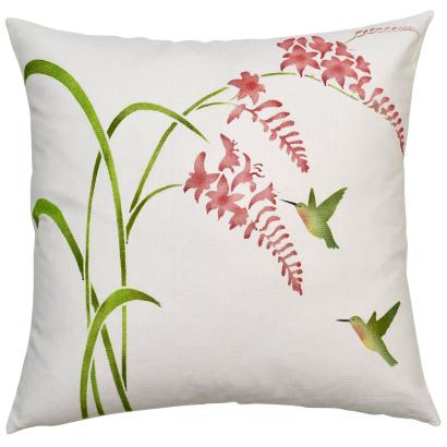 Hummingbirds Pillow & Tote Stencil