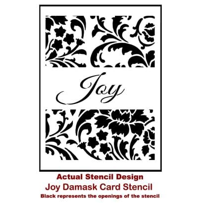 Joy Card Stencil Template