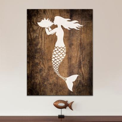 Mermaid Nautical Stencil