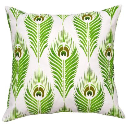 Peacock Feathers DIY ACCENT PILLOW STENCIL KIT