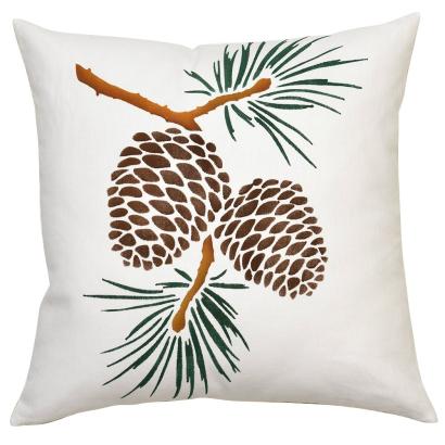 Pine Cones Pillow & Tote Stencil