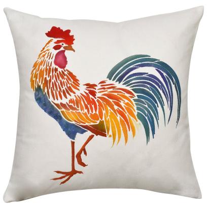 Rooster Pillow & Tote Stencil