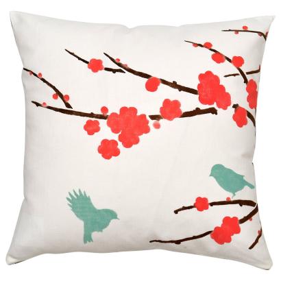 Sakura and Birds Pillow & Tote Stencil