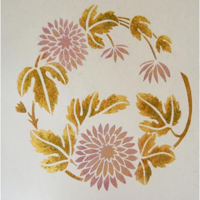 Chrysanthemum Twist Stencil 