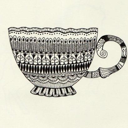 Tea Time Doodle Stencil Kit