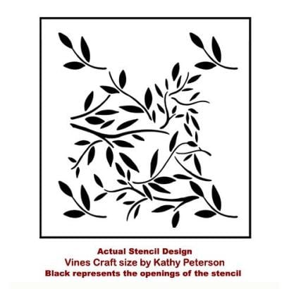 Vines Craft Stencil by Kathy Peterson