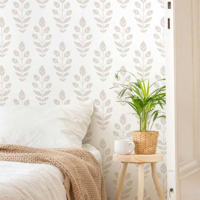 Country Floral Wall Stencil