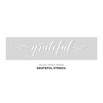 Grateful Sign Stencil