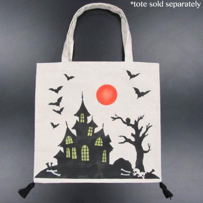Haunted House Pillow & Tote Stencil
