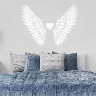 Angel Wings Wall Stencil