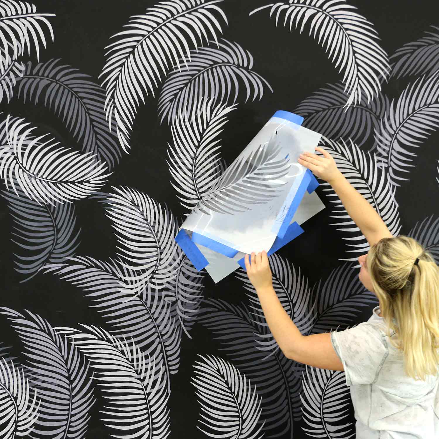 Palm Trees Pattern Printable Wall Art